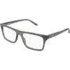 Image de Balenciaga Homme Balenciaga BB0499O 004 Montures optiques Acétate Gris Transparent Carré