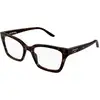 Image de Balenciaga Femme Balenciaga BB0501O 002 Montures optiques Acétate La Havane Transparent Cat Eye
