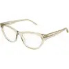 Image de Balenciaga Femme Balenciaga BB0500O 005 Montures optiques Acétate Beige Transparent Cat Eye