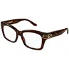 Image de Balenciaga Femme Balenciaga BB0472O 002 Montures optiques Acétate La Havane Transparent Carré