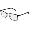 Image de Gucci Homme Gucci GG2136O 006 Montures optiques Métal Noir Transparent Carré