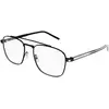 Image de SAINT LAURENT Unisex SAINT LAURENT SL 665 OPT 001 Montures optiques Métal Noir Transparent Pilote