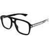Image de SAINT LAURENT Homme SAINT LAURENT SL 881 OPT 001 Montures optiques Acétate Noir Transparent Carré