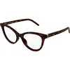 Image de SAINT LAURENT Femme SAINT LAURENT SL M164 008 Montures optiques Acétate La Havane Transparent Cat Eye