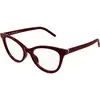 Image de SAINT LAURENT Femme SAINT LAURENT SL M164 011 Montures optiques Acétate Bordeaux Transparent Cat Eye
