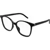 Image de SAINT LAURENT Femme SAINT LAURENT SL M162 001 Montures optiques Acétate Noir Transparent Ronde