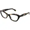 Image de Valentino Femme Valentino VG0012O 002 Montures optiques Acétate La Havane Transparent Cat Eye