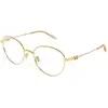 Image de Valentino Femme Valentino VG0031O 003 Montures optiques Métal Or Transparent Ronde