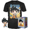 Image de Funko Pop! Dragon Ball Z, Goku, t-shirt à manches courtes avec l'inscription "Kamehameha", 9 cm, noir, taille enfant L, couleur noire