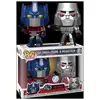 Image de Figurines Funko Pop Film Transformers Génération 1 Optimus Prime et Megatron Métalliques - Neuf
