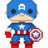 Image de Figurka Winylowa Captain America 8-Bit 9 cm od Funko - Seria POP!