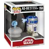 Image de Figurine Funko Pop Deluxe Star Wars R2 D2 and Princess Leia Hologram - Neuf