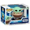 Image de Star Wars : The Mandalorian et Grogu POP ! Figurine à tête branlante Grogu dans un landau 9 cm