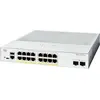 Image de Cisco Catalyst 1300-16FP-2G - Commutateur - L3 - géré - 16 x 10/100/1000 (PoE+) + 2 x Gigabit Ethernet SFP - montable en rack - PoE+ (240 W)