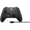 Image de Microsoft Xbox Wireless Controller + Wireless Adapter for Windows 10 Noir Manette de jeu PC, Xbox One, Xbox One S, Xbox One X, Xbox Series S, Xbox Series X