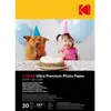 Image de Pack de 20 papiers photo supérieur Kodak Ultra Premium 13x18cm Finition satinée - Neuf