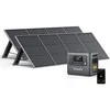 Image de Générateur Solaire - Aferiy - 2400w (2048wh) - Batterie Lifepo4 - 2×200w Panneaux Pliables - Ac 220-240v Ip65