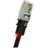 Image de Câble patch LED, CAT 5e U/FTP Cu, PVC, 1,2 m, noir, lot de 12