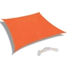 Image de Voile D'Ombrage Rectangulaire En Polyester Oxford Pour Jardin, Terrasse Et Patio, 2.5x2.5m, Couleur Orange Rouge