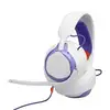 Image de Casque audio gaming JBL Quantum 250 filaire JBL Quantum Spatial Sound micro perche unidirectionnel 3,5 mm Violet/Blanc arceau - Neuf