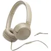 Image de Casque supra-auriculaire filaire JBL Tune 530, prise jack 3,5 mm, haut-parleurs de 33 mm, microphone, design pliable, beige