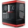 Image de HYTE Y40 Red Black ATX Midi Tower Boîtier Gaming rouge/noir, fenêtre latérale