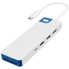 Image de HYPER HD4102BUGL hub & concentrateur USB 3.2 Gen 1 (3.1 Gen 1) Type-C 5000 Mbit/s Bleu, Blanc - Neuf