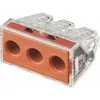 Image de Wago - Borne De Raccordement 773-173 Flexible: - Rigide: 2.5-6 Mm² Nombre De Pôles: 3 Transparent, Rouge 1 Pc(s) S52082