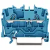 Image de Wago - Borne De Passage 2002-1204 5.20 Mm Ressort De Traction Affectation: N Bleu 1 Pc(s) D27883