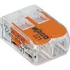 Image de Wago - Borne De Raccordement 221-412-1 Flexible: 0.14-4 Mm² Rigide: 0.2-4 Mm² Nombre De Pôles: 2 Transparent, Orange 1 Pc(s) Q661281