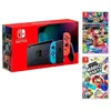 Image de Switch Néon 32Go + Super Mario Party et Mario Kart 8 Deluxe, Rouge, Bleu - Neuf