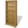 Image de Helloshop26 - Tagère Armoire Meuble Design Bibliothèque À 5 Niveaux Pin 170 Cm Marron