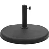 Image de Helloshop26 - Pied Base Socle Rond De Parasol Polyrésine 19 Kg Noir