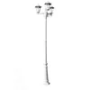 Image de Lampadaire Extérieur Triple Blanc 215 Cm Luminaire Décoration