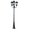 Image de Lampadaire Extérieur Triple 230 Cm Vert Et Noir Luminaire Décoration