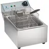 Image de Helloshop26 - Friteuse Acier Inox 1 Bac 10 Litres Cuve Amovible Professionnelle