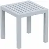 Image de Décoshop26 - Petite Table De Jardin En Plastique Gris Résistante Aux Intempéries 45x45x45 Cm Mdj10201