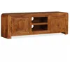 Image de Meuble Télé Buffet Tv Télévision Design Pratique Bois Massif Avec Finition En Sesham 120 Cm