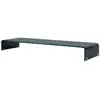 Image de Meuble Télé Buffet Tv Télévision Design Pratique Support Pour Moniteur 120 Cm Verre Noir