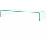 Image de Meuble Télé Buffet Tv Télévision Design Pratique Pour Moniteur 80 Cm Verre Transparent