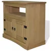 Image de Helloshop26   Meuble Tv Mexicain Corona 80 Cm   Pin Massif Ciré   1 Armoire Et 1 Étagère   Charme Rustique Pour Salon