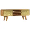 Image de Helloshop26 - Meuble Télé Buffet Tv Télévision Design Pratique Bois De Manguier Massif 120 Cm