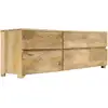 Image de Helloshop26 - Meuble Télé Buffet Tv Télévision Design Pratique Bois Massif De Manguier 120 Cm