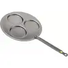 Image de Poêle Tri-blinis De Buyer Mineral B Acier Carbone, 3 Empreintes, 27 Cm - De Buyer