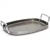 Image de Plaque de cuisson De Buyer en acier minéral B, couleur gris, dimensions 38 x 26 cm