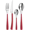 Image de Ménagère Amefa Alizé Rouge 24 Pièces Design Moderne Rouge, Acier Inoxydable, 6 Personnes - Amefa