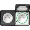 Image de Double prise avec terre saillie Mureva Styl, SCHNEIDER ELECTRIC, anthracite