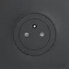 Image de Prise avec terre affleurante complète Odace, SCHNEIDER ELECTRIC, anthracite
