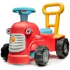 Image de Porteur tracteur FALK Maurice volant directionnel avec klaxon assise ouvrante multicolore - Neuf