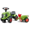 Image de Tracteur à pédales FALK 212C style Claas avec remorque, pelle et râteau, kits de personnalisation Unique - Neuf